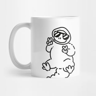 Peacin' Space Lizard Mug